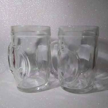 CONJUNTO 2 CANECAS EM VIDRO 300ML CADA
