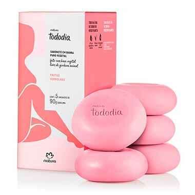 Tododia Frutas Vermelhas Sabonete em Barra 5x90g
